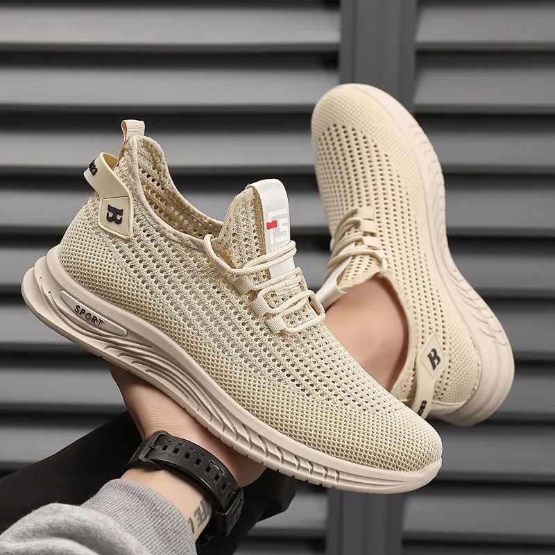 Men Mesh Knit Running Sneakers - Shock Absorbing Gym Trainers review and price