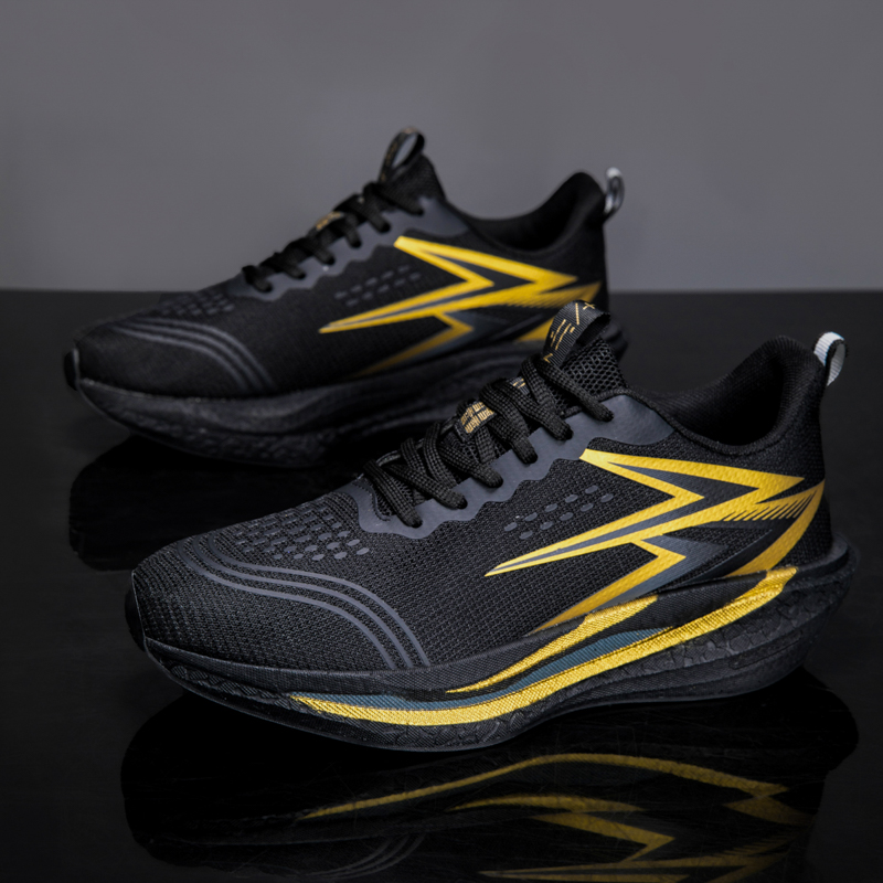 Men Running Shoes Carbon Plate - Breathable Mesh Athletic Shoes review and price