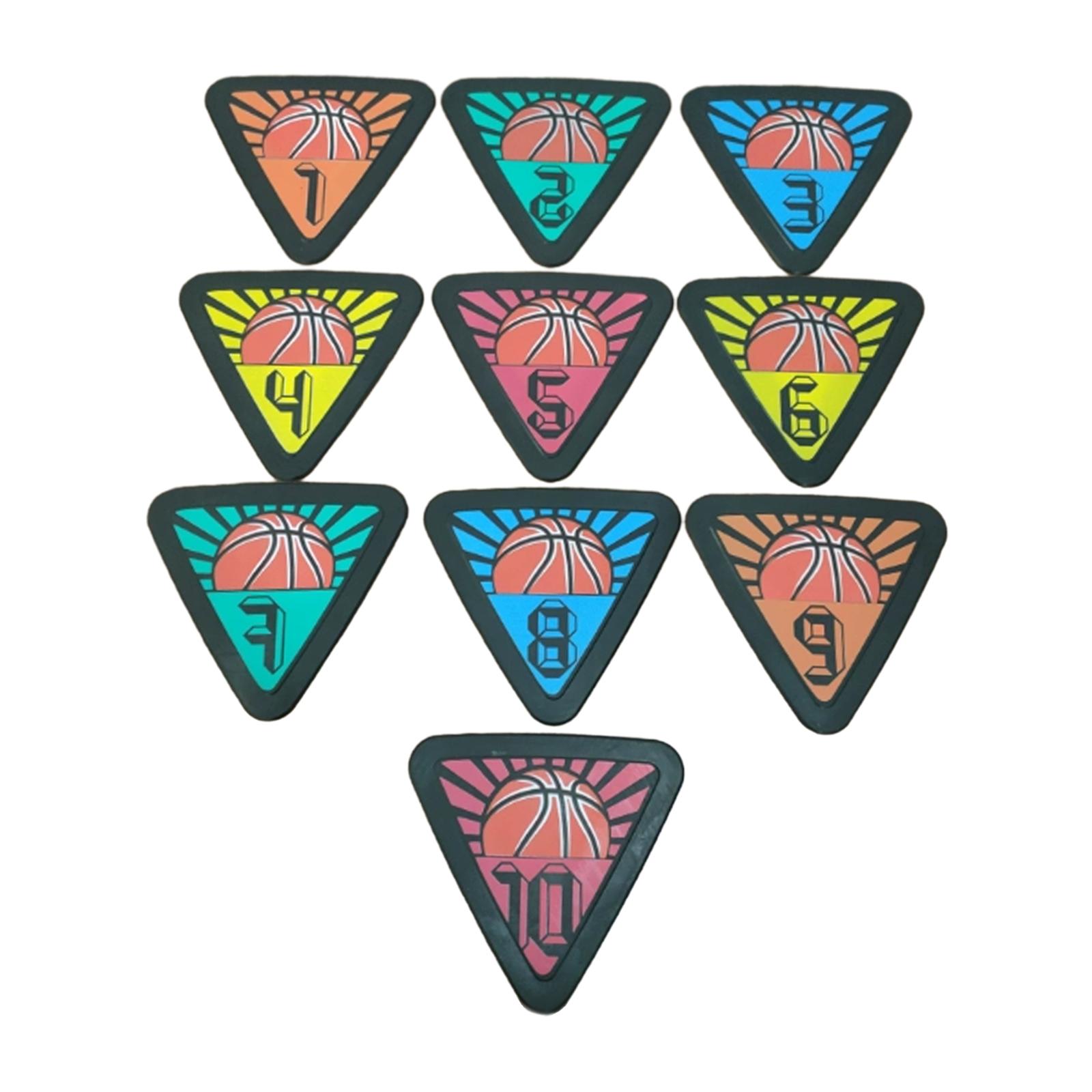 10x Numbered Floor Spot Marker - Shock Absorbing Gym Trainers review and price